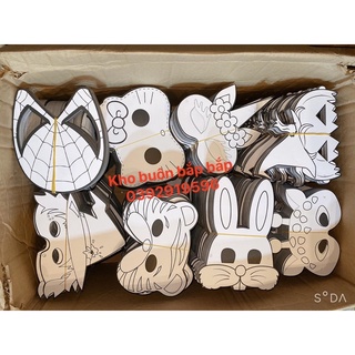 combo 100 mặt nạ tự tô halloween