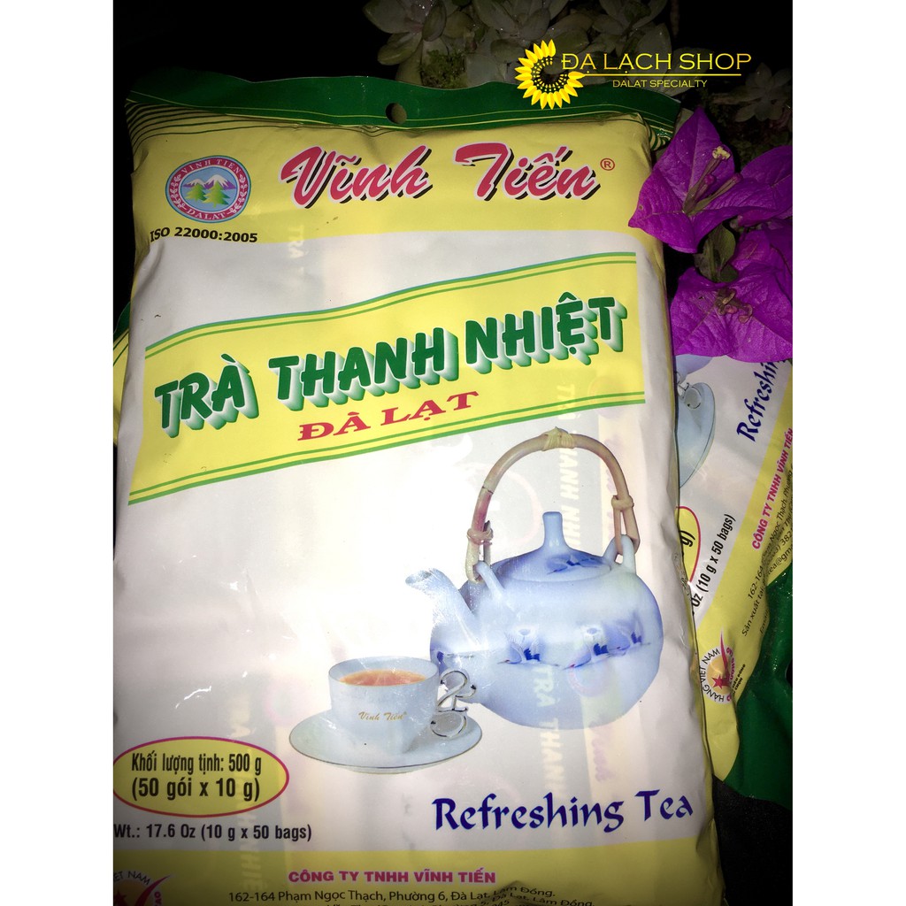 Trà Thanh Nhiệt Vĩnh Tiến Bịch 500G - Đặc Sản Đà Lạt/ Đạ Lạch Food