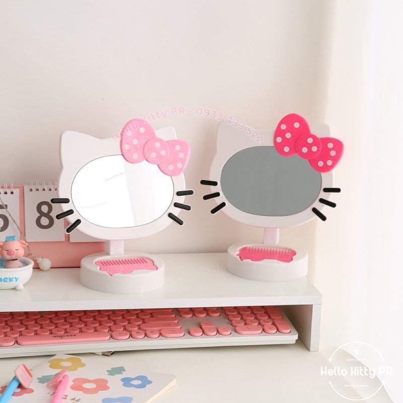 Gương lược xoay 360 độ Hello Kitty