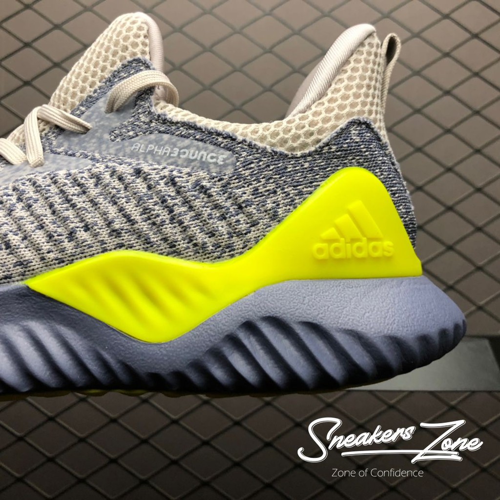 𝐑ẻ 𝐓Ế𝐓 (FREE SHIP + HỘP + QUÀ) Giày thể thao sneaker nam nữ ALPHABOUNCE Beyond 2018 Xám gót vàng ^ ; ོ , ! ₂