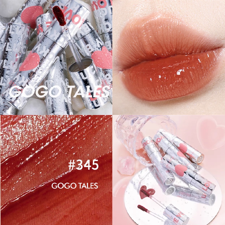 Son Môi Dạng Lỏng GOGO TALES Dưỡng Ẩm Chống Thấm Nước Lâu Trôi