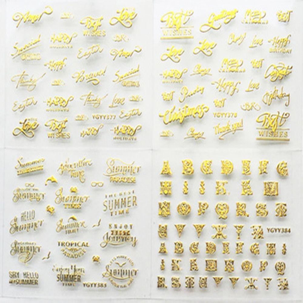 Set 24 Tờ Sticker Dán Móng Nghệ Thuật NORMAN|Decal Dán Móng Nghệ Thuật