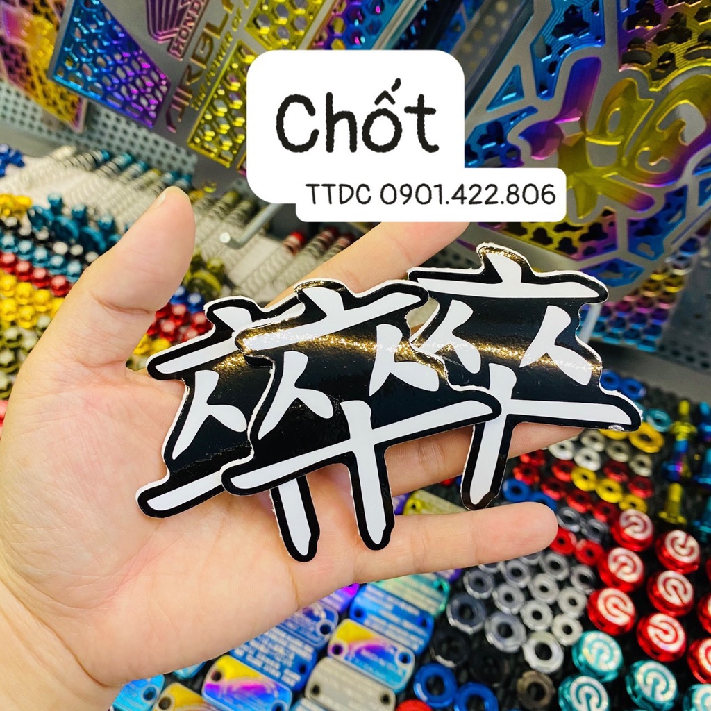 Tem Sticker Lẻ Decal chữ hoa đủ mẫu