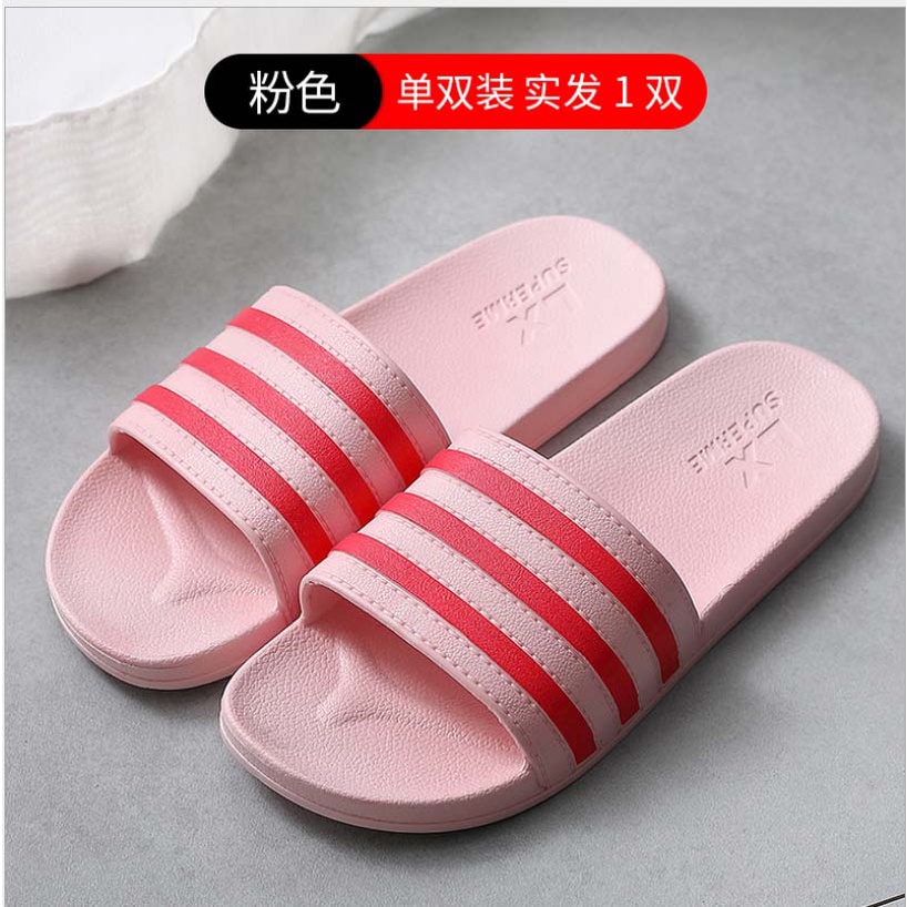 Dép đi trong nhà, mang trong văn phòng, nhà tắm, Dép quai ngang 3 sọc, nhựa siêu bền chống trơn trượt ShopDep DNL26