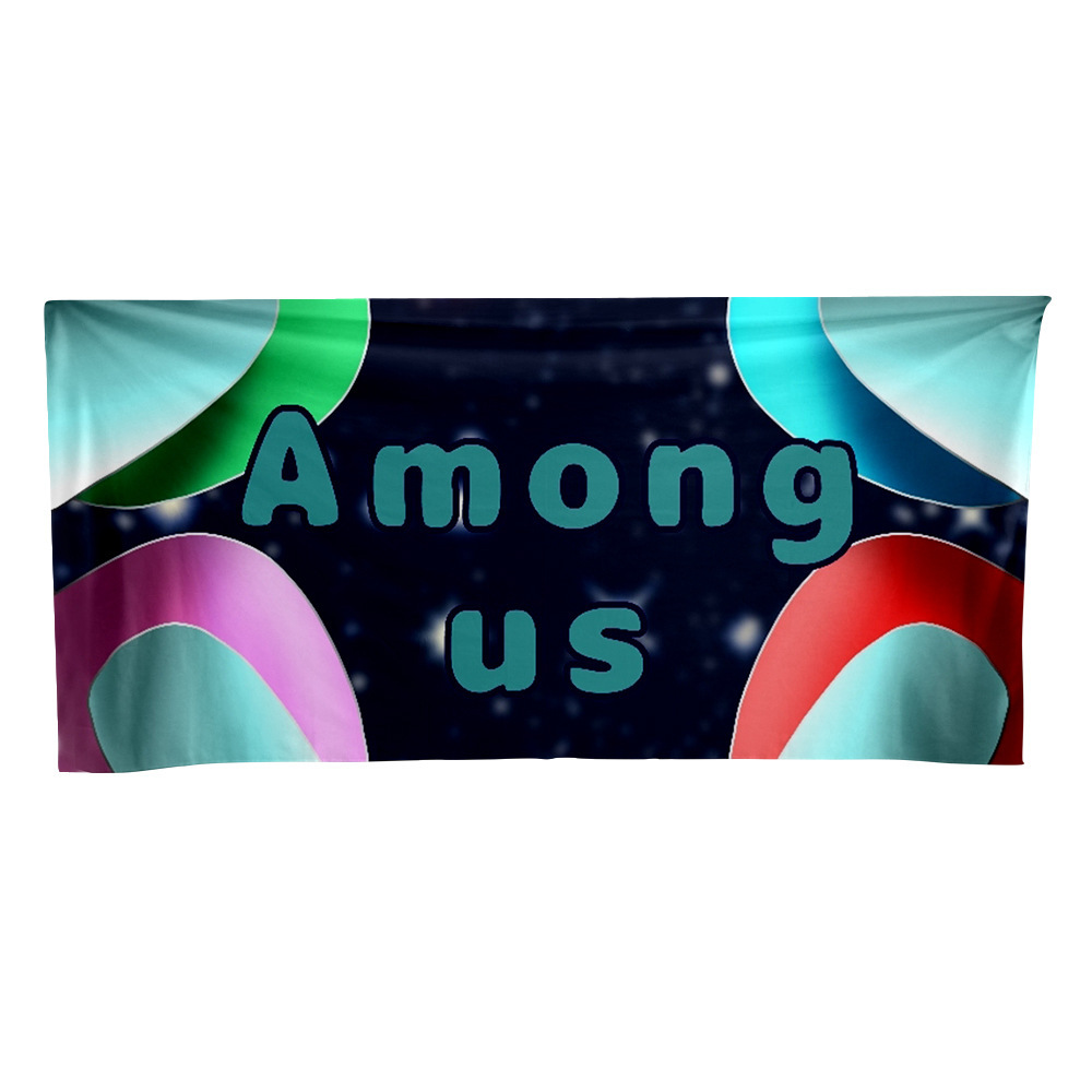 AMONG US Khăn Lau Mặt Sợi Siêu Mềm Chất Lượng Cao