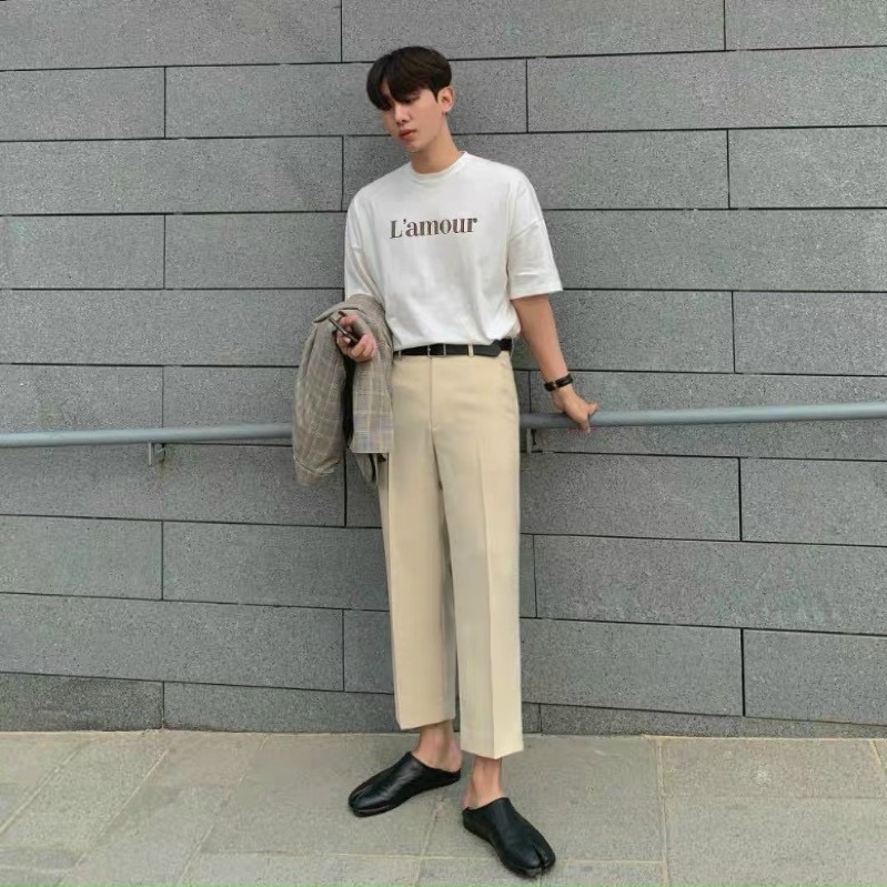 ÁO THUN TAY LỠ COTTON L’AMOUR FORM UNISEX (hình chụp thật)