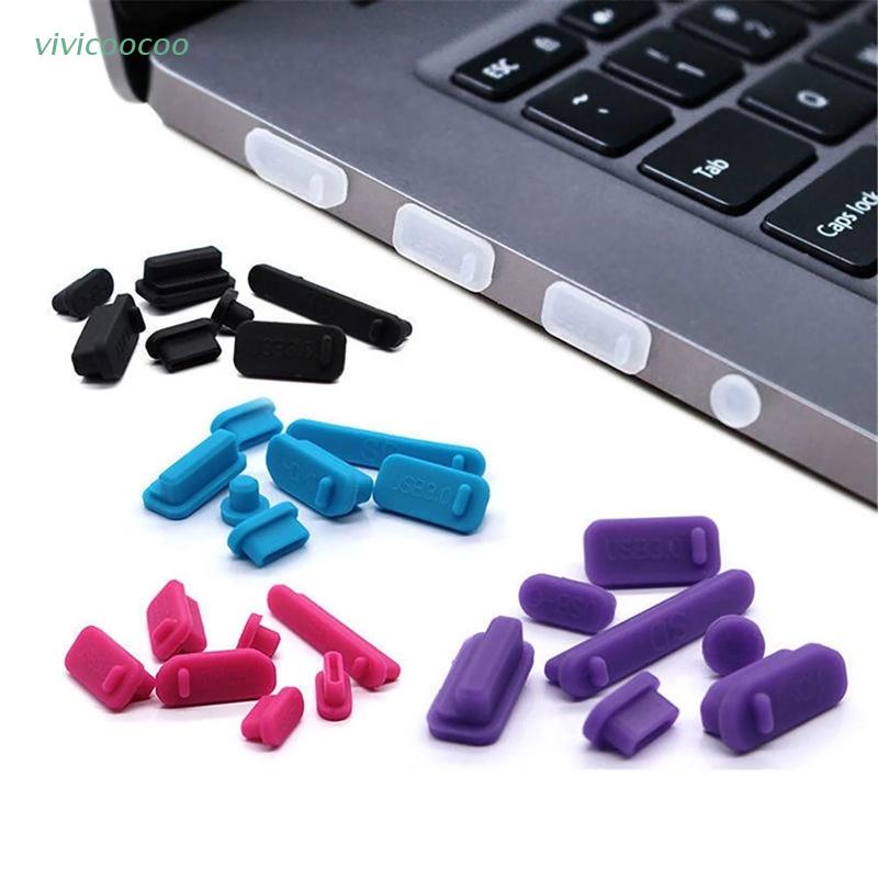Bộ 16 nút đậy silicon cho cổng máy tính chống bụi