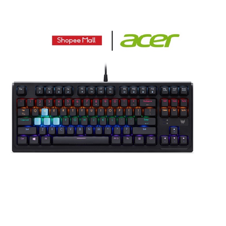 Bàn phím Acer Predator Aethon 301 TKL USB Standard; 80% Form Factor; 6 Zone Blacklit LED