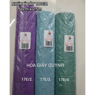 GIẤY NHÚN Ý DÀY 180G -50cmx2.5m/ 50x50xm