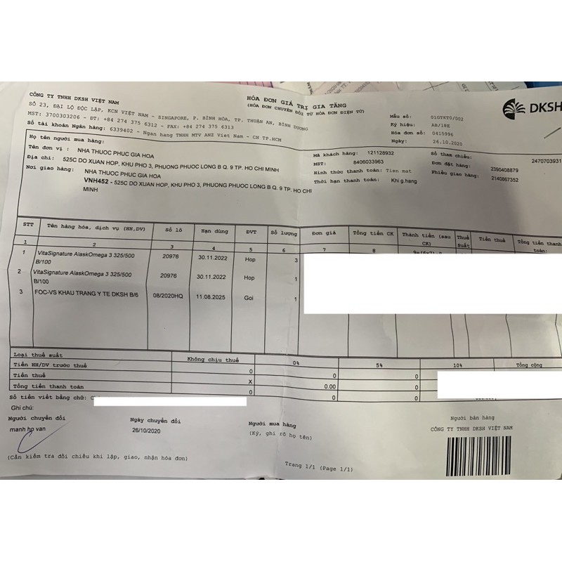 Viên uống dầu cá Omega 3 - VitaSignature AlaskOmega 3