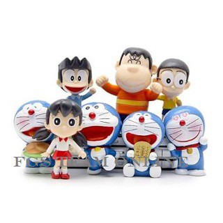 Doraemon Set 8 Mô Hình Đồ Chơi Nhân Vật Hoạt Hình Doremon 1810