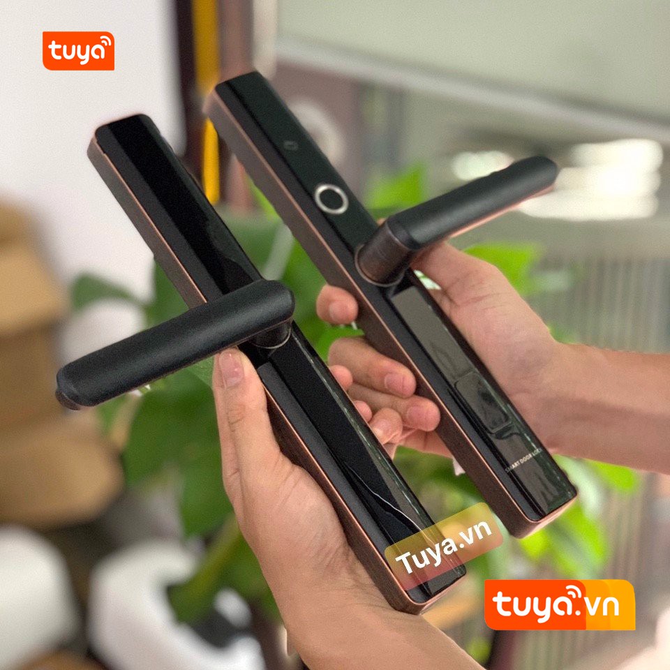 Khóa Cổng Cửa Lùa/ Cửa Mở Vân Tay Mã Số Thẻ Từ Wifi Tuya SHP-DLS9