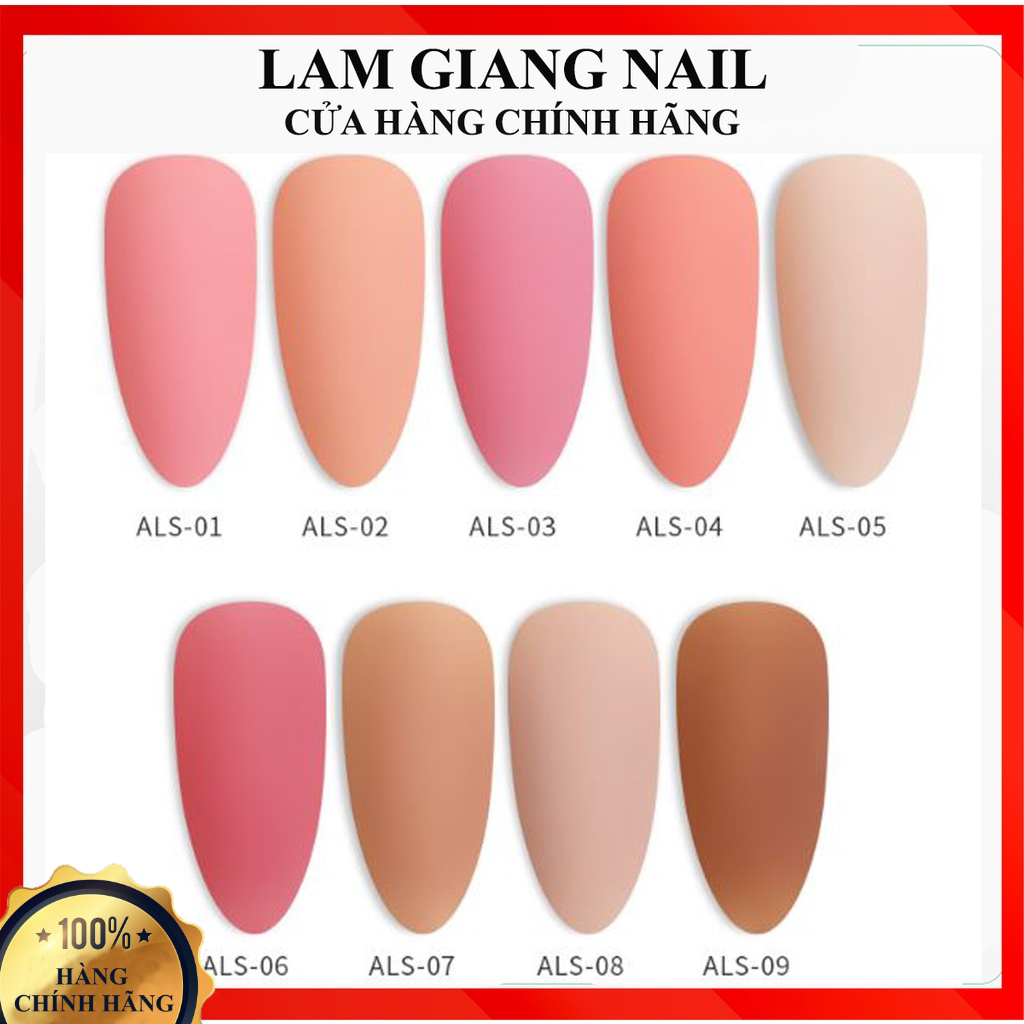 Sơn gel AS đỏ nhọn màu NUDE mã ALS 9 chai 15ml siêu HOT siêu xịn