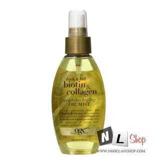 Dầu xịt dưỡng tóc Biotin Collagen làm dầy và ngăn ngừa rụng tóc 118ml