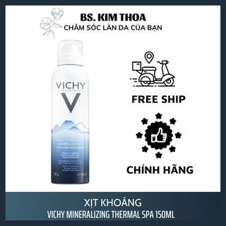 [CHÍNH HÃNG] Nước Xịt Khoáng Dưỡng Da Vichy 150ml