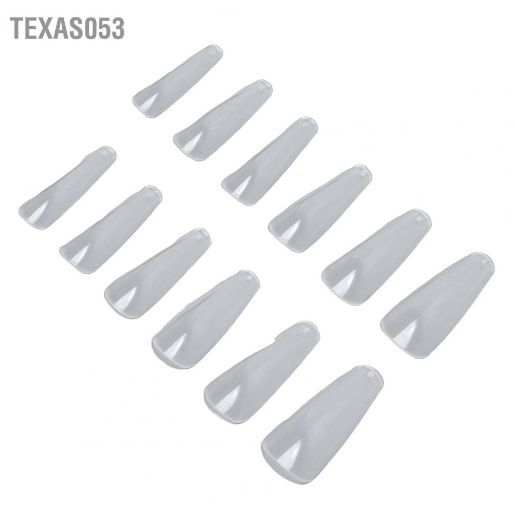 [Hàng mới về] Set 240 móng tay giả trong suốt siêu mỏng kiểu ba lê tiện dụng