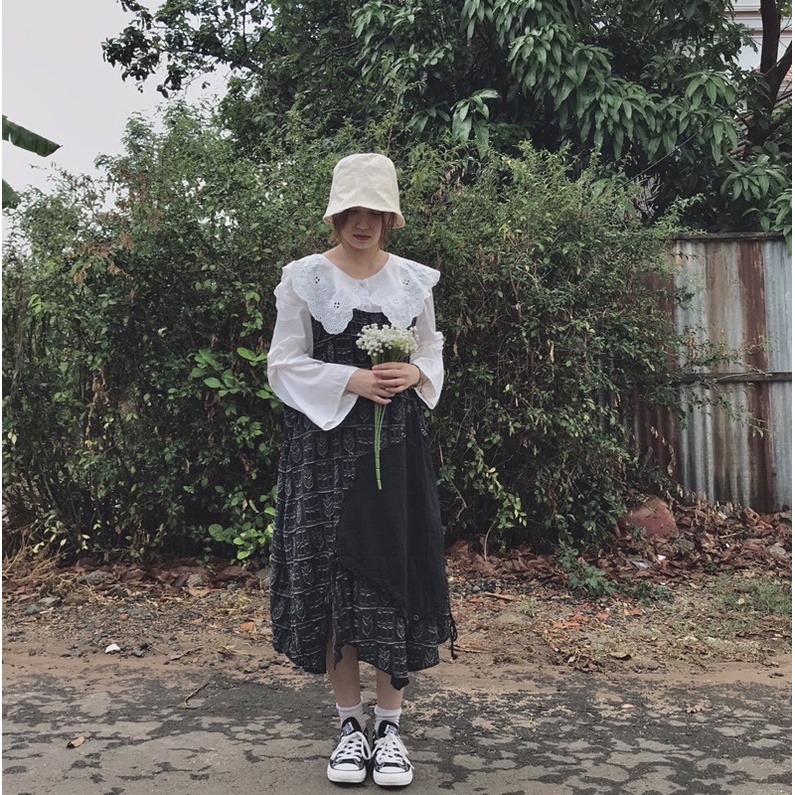 Set 2hand SIÊU CƯNG!! Áo Tiểu thư + Yếm cá tính