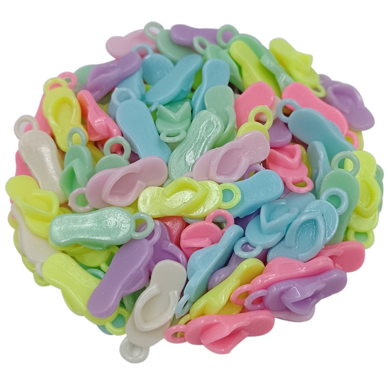 Bộ 10/20 Hạt Nhựa Acrylic Nhiều Màu Làm Trang Sức Thủ Công