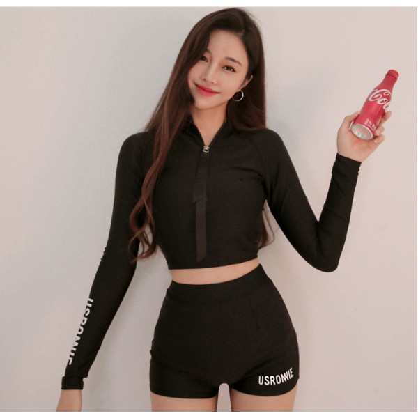 CÓ SẴN set đồ bơi nữ croptop USRONNIE