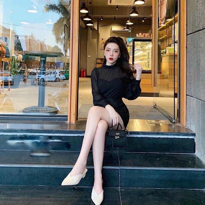 SÉ ÁO TƠ MIX CHÂN VÁY DẠ