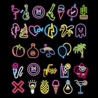 10 sticker dán nền đen