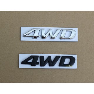 Tem chữ 4WD trang trí xe