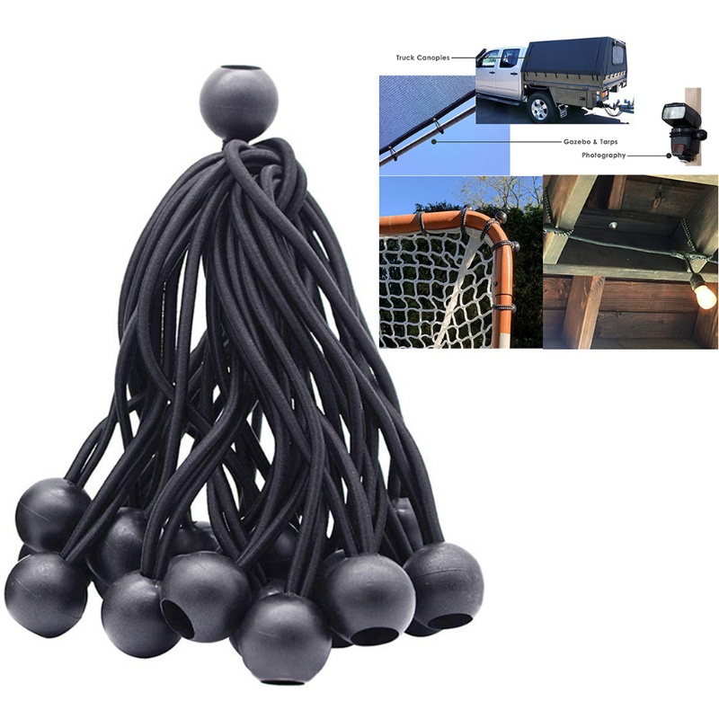 Set 10 Dây Bungee Đàn Hồi Cho Lều Cắm Trại Chuyên Dụng