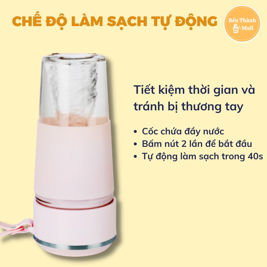 ✈️ [Freeship] Máy xay sinh tố cầm tay mini đa năng JUICER [Pin 3000mAh] [Công suất 150W]
