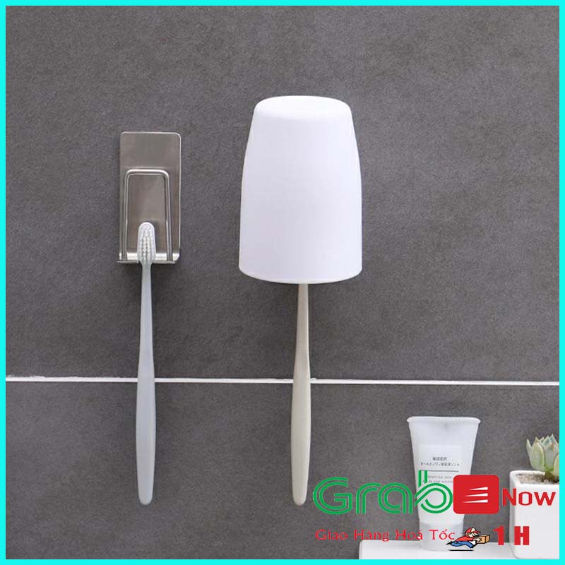 Móc Treo Bàn Chải Đánh Răng INOX, Móc Dán Tường Không Cần Khoan Đục