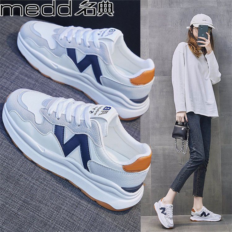 Giày Sneaker Đế Dày Mùa Hè Phong Cách Mới Dễ Phối Đồ Cho Nữ