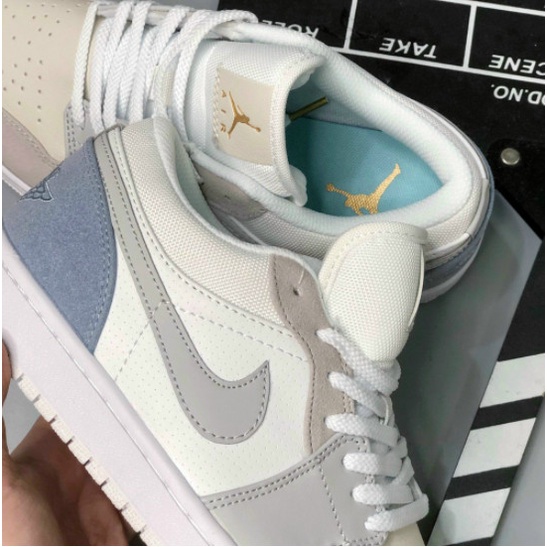 Giày Thể Thao Nam Nữ Cổ Thấp Gót Xanh, Giày Nike Jordan JD 1 Low Paris Cổ Thấp Gót Xanh Full Box | BigBuy360 - bigbuy360.vn