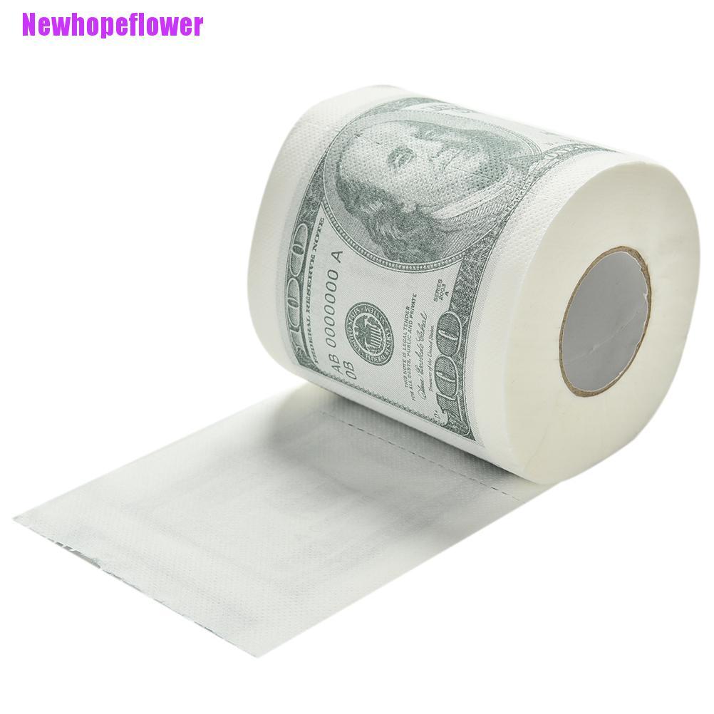 Cuộn giấy vệ sinh hình tờ tiền 100 đô và hóa đơn 1 triệu đô