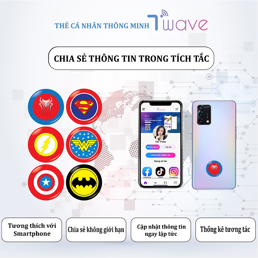 Sticker Thông Minh  Chia Sẻ Mọi Thông Tin Chỉ Với 1 Chạm