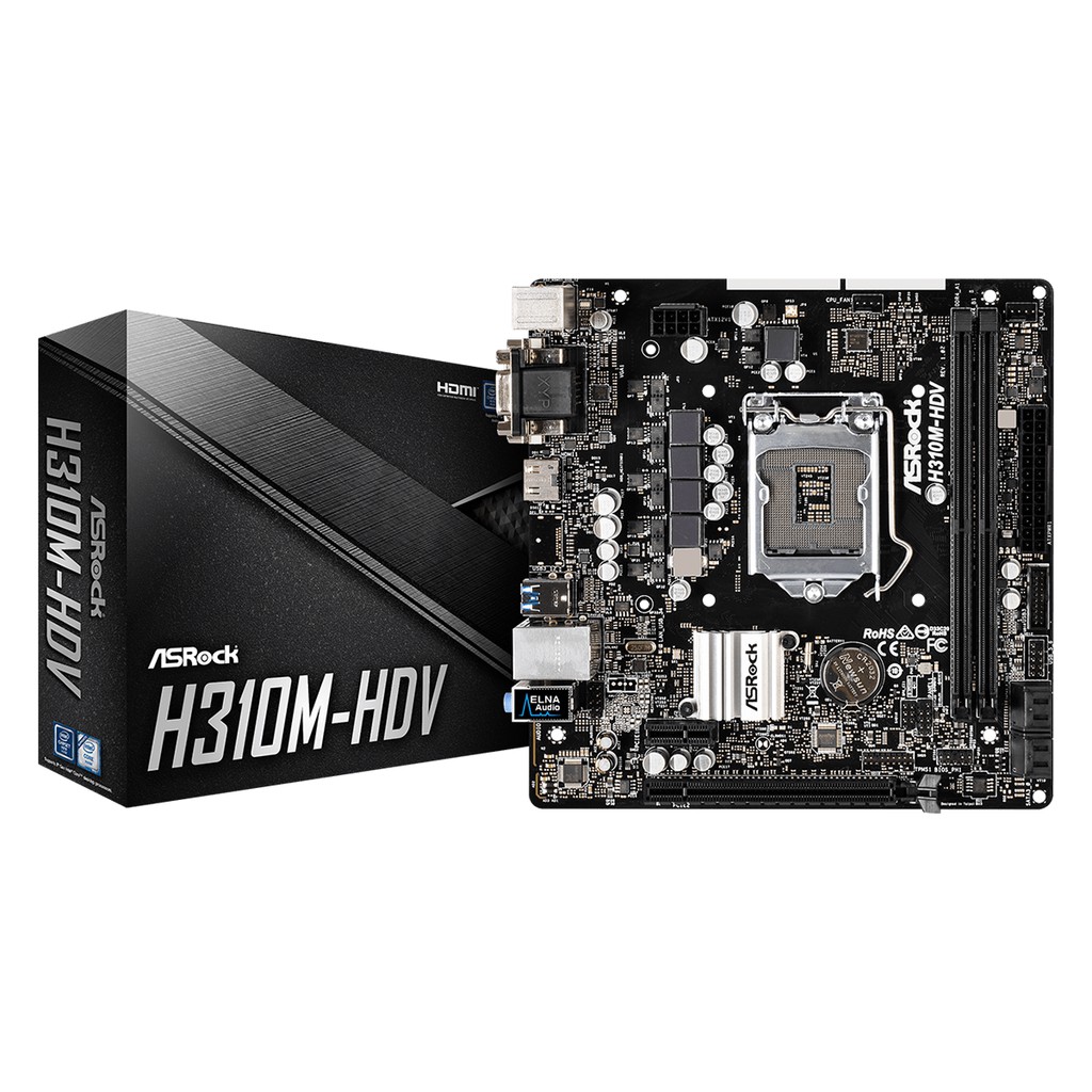 Mainboard Asrock H310CM-HDV (SK1151v2) - New - Bảo hành 36 tháng.