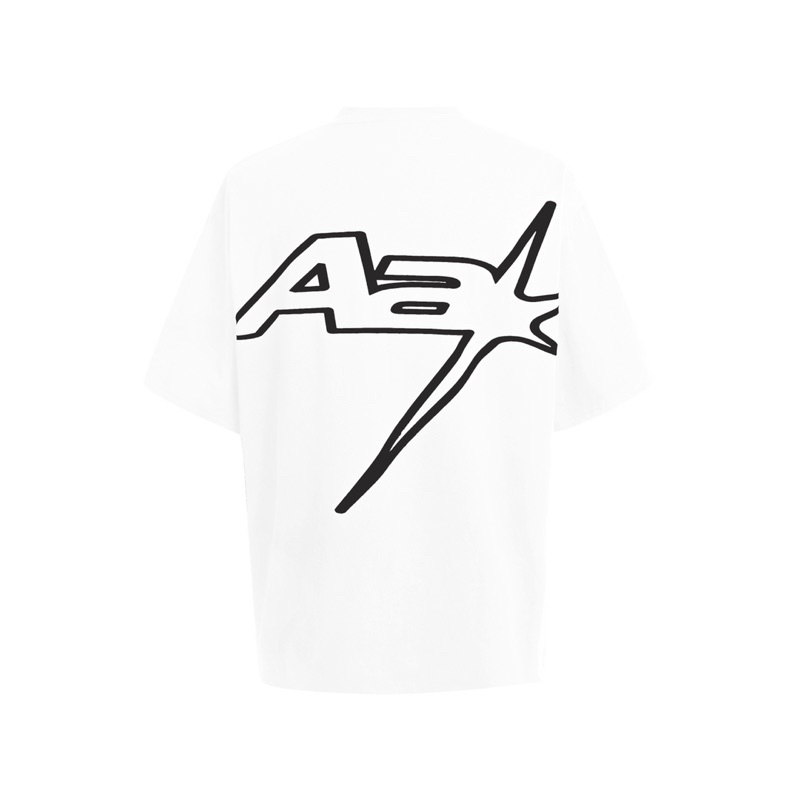 AASTU ® - AA STU RACING LOGO // CREAM WHITE - ÁO THUN PHÔNG CHỮ RACING AA Aastudio