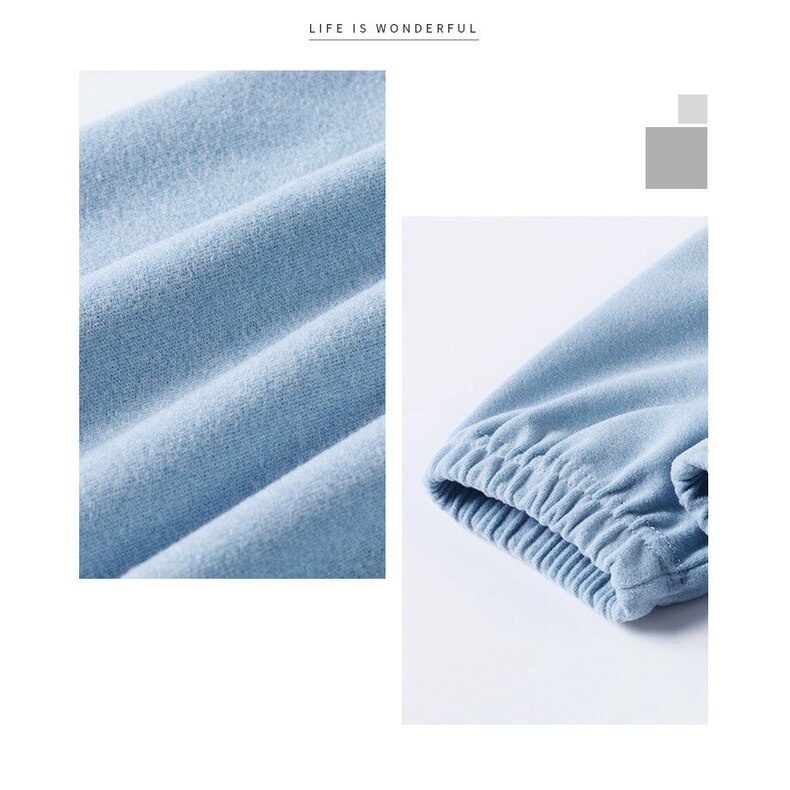 Quần âu YAOEENH chà nhám họa tiết bốn sọc thể thao dáng rộng bo chun cho bé trai và bé gái