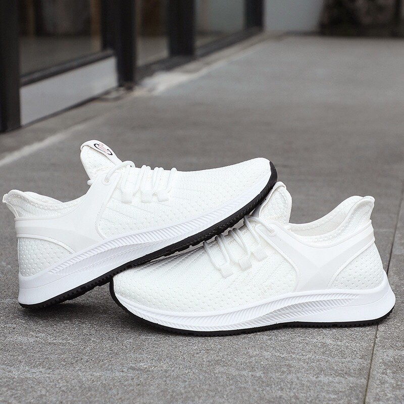 Giày nam giá rẻ siêu êm siêu nhẹ vải bata dệt kim xuất khẩu cao cấp đẹp 2020 BOM 004T | BigBuy360 - bigbuy360.vn