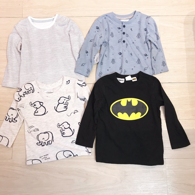 Áo phông mỏng dài tay bé trai