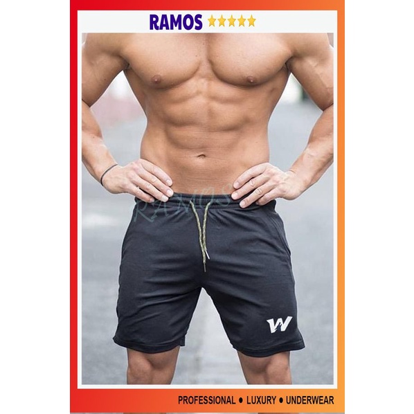 Quần short W thể thao nam thời trang, quần đùi nam mặc hàng ngày thoáng mát