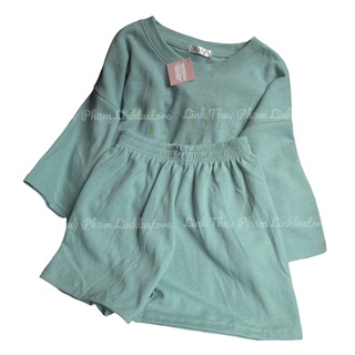 SET BỘ MÙA HÈ ULZZANG MÀU XANH MINT (ảnh thật)