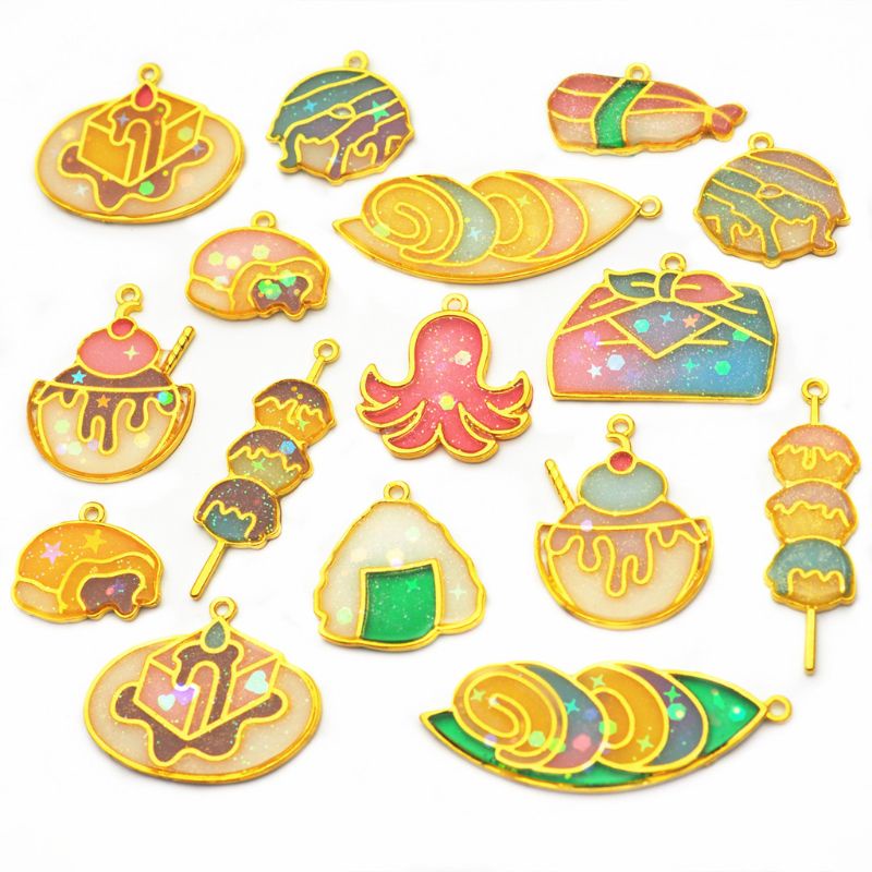 Ngôi Sao Trái Tim Ba Chiều Lấp Lánh Nhiều Màu Sắc Tự Làm Trang Sức Thời Trang