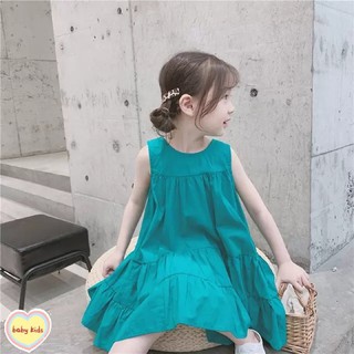 Váy sát nách đũi bé gái cực xinh