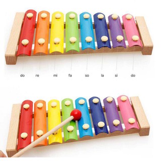 [Mã TOYDEC giảm 10% tối đa 15K đơn từ 50K] Đồ chơi Đàn Piano Xylophone gỗ 8 thanh quãng – Đồ chơi âm nhạc cho bé