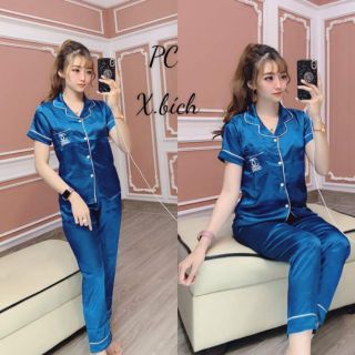 Đồ bộ phi lụa hàng bao chất vải( hình thật nha)