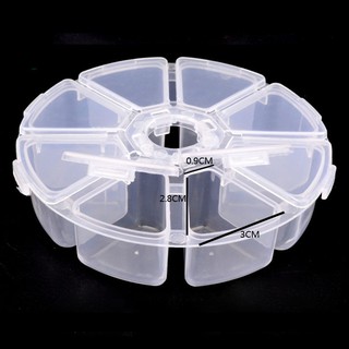 MAXGOODS Tool Round Transparent Organizer Beads Empty Storage Box