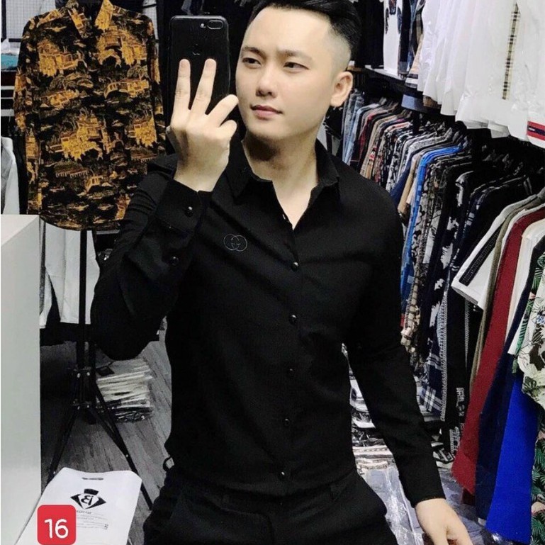 Áo sơ mi nam dài tay chất đũi không nhăn dáng ôm body nhiều mẫu PN ms85 | BigBuy360 - bigbuy360.vn
