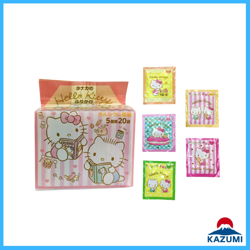 Gia Vị Rắc Cơm Thập Cẩm Hello Kitty Nhật (20 Gói 5 Vị) [DATE T10/2022]