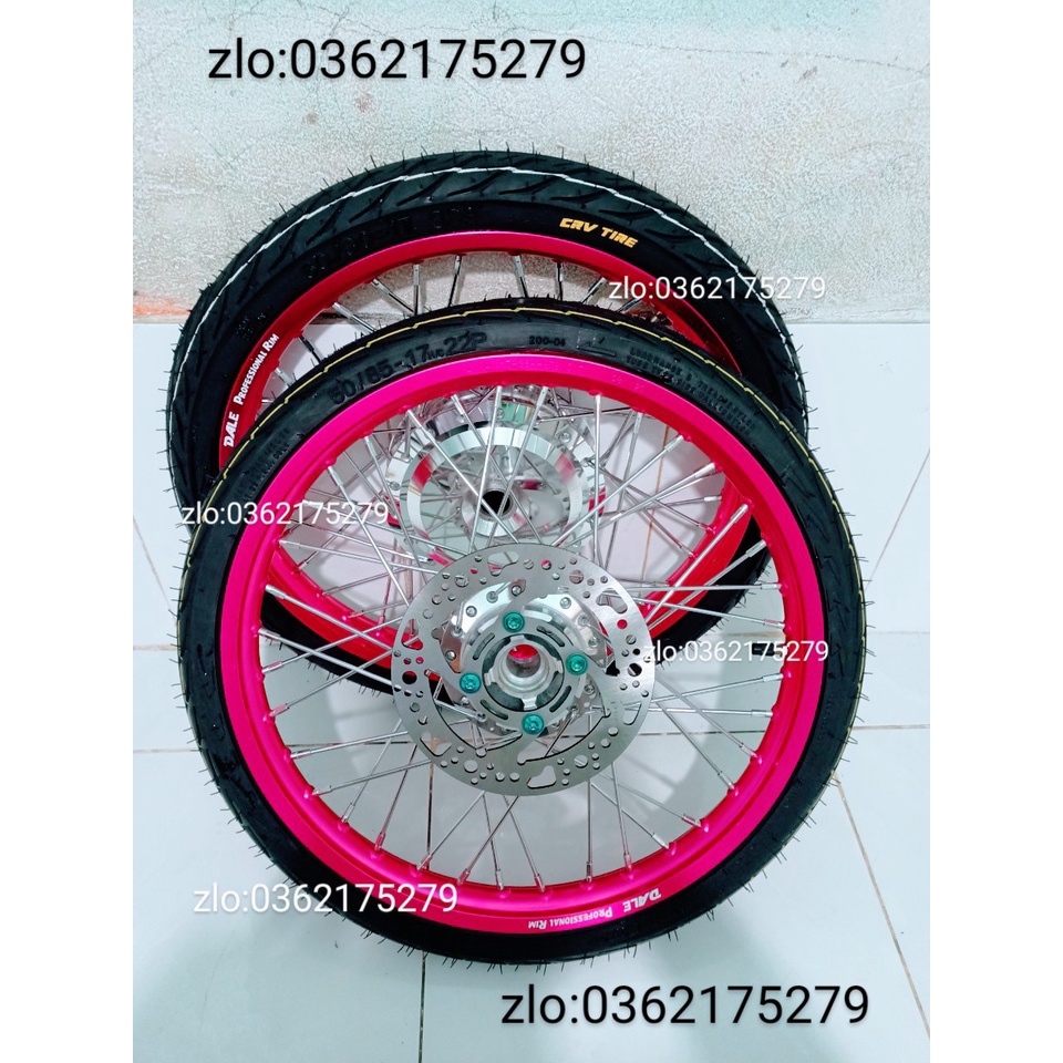 CẶP BÁNH CĂM VARIO.VISON.AB .LUBIAT.NOVO.CLICK NIỀN NHÔM HỒNG DALE.SOLUTE .BAN ZAI. SH THÁI KÈM VỎ CRV 50.60 KÈM ĐĨA VỐC