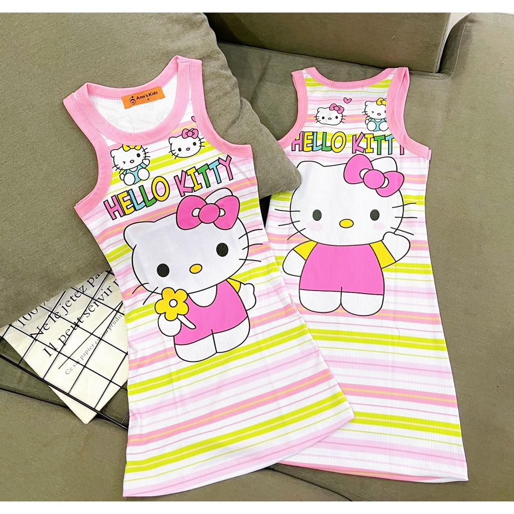 [23-42kg]Đầm body bé gái size đại 8-10 tuổi vải thun gân lạnh Jennie kids J497