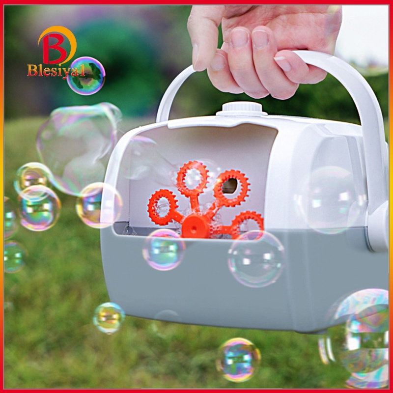 [BLESIYA1] Portable Auto Bubble Machine Bubble Maker Blower Party Weeding Effects Gray